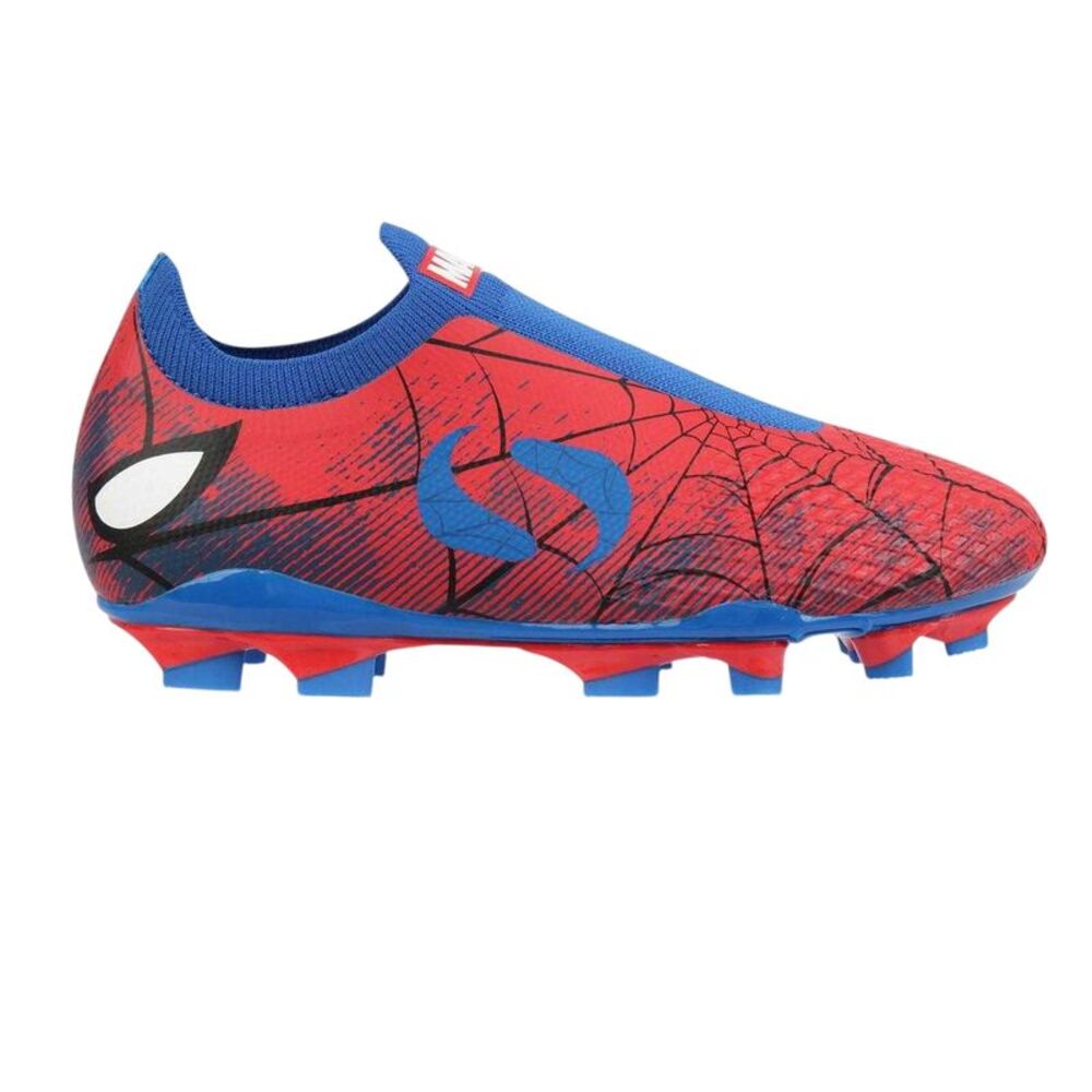Spider-Man Childrens/Kids Sondico Blaze Firm Ground Football Boots / Red/Blue